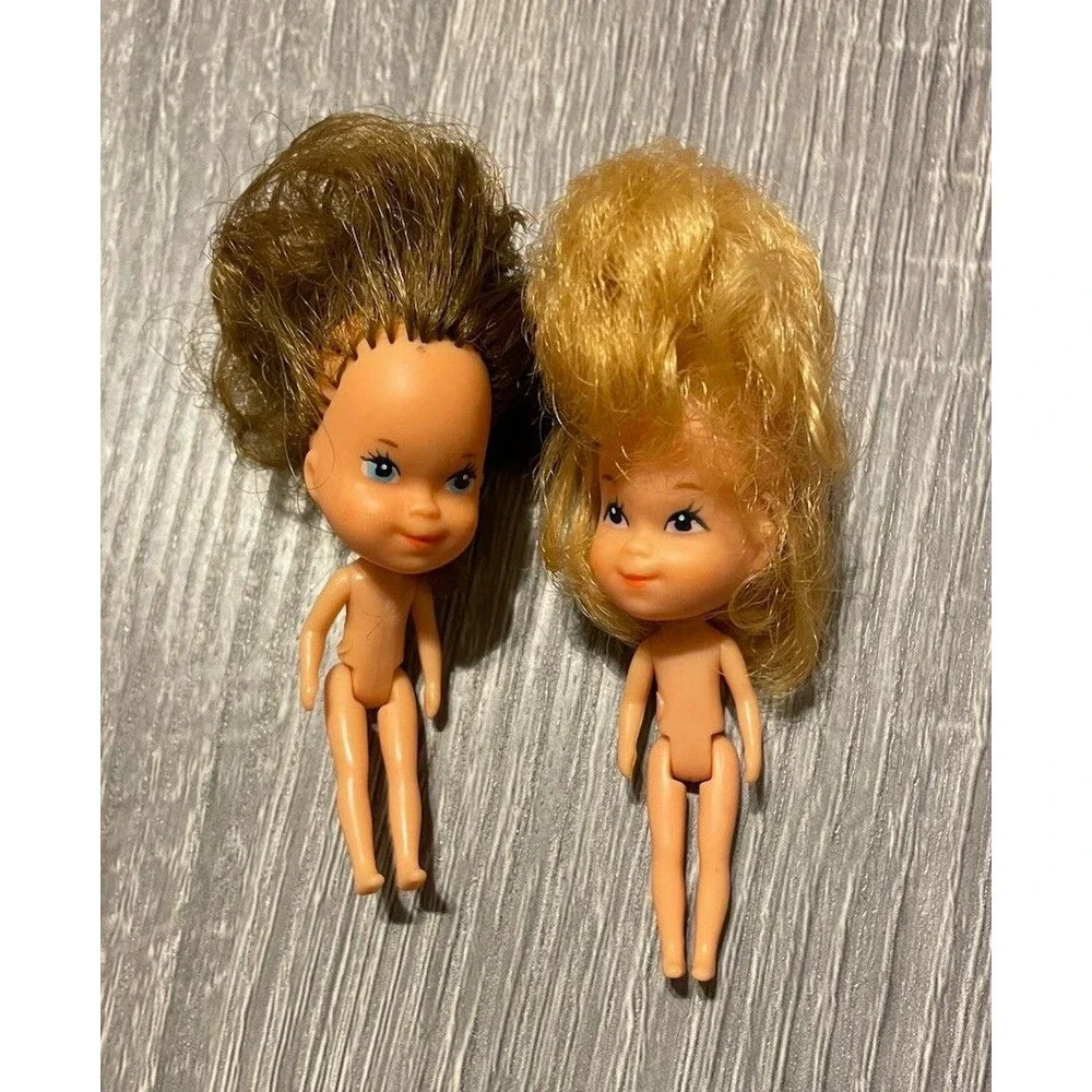 The Littles DAPHNE & HEDY Dolls People Girls - Vintage Mattel 1980 Dollhouse